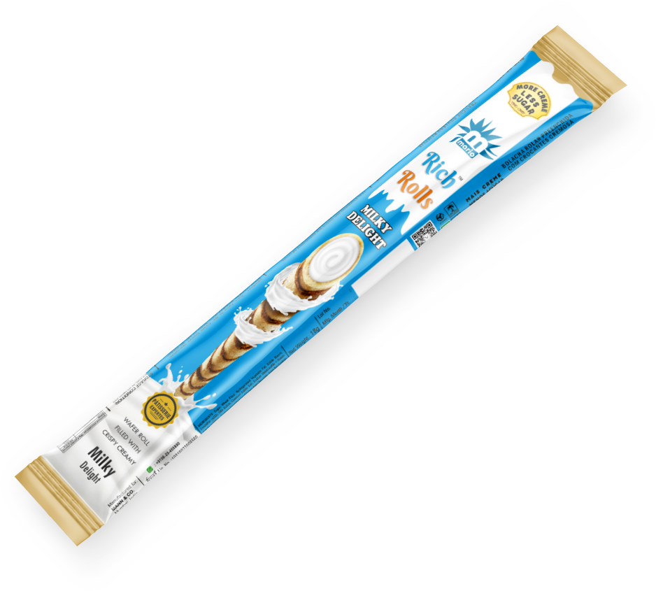 Rich Rolls Milky Delight Wafer Roll - Wafer Sticks