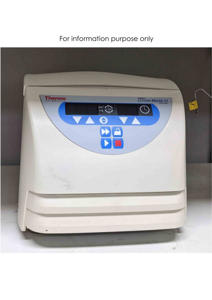 Thermo Fisher Sorvall Legend Microcentrifuge