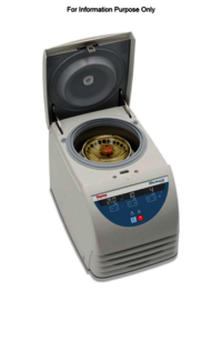 Thermo Fisher Sorvall Legend Microcentrifuge