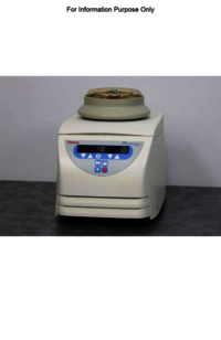 Thermo Fisher Sorvall Legend Microcentrifuge