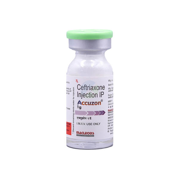 Accuzon Ceftriaxone  Injection 1g 