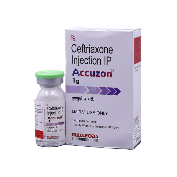 Accuzon Ceftriaxone  Injection 1g 