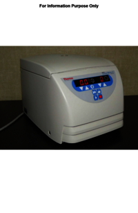 Thermo Fisher Sorvall Legend Micro 21R Microcentrifuge