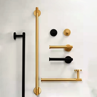 Luxuriant Knurled Towel Rail | Towel Rod | Modern Towel Rod | Towel Rack | Bathroom Fittings