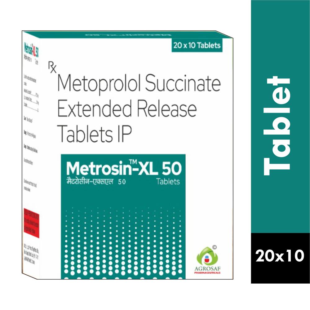 Metrosin Xl 50 Tablet 20x10 - Drug Type: General Medicines
