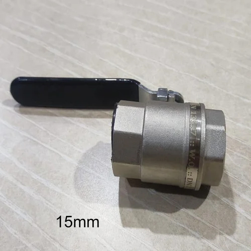 15Mm Brass Ball Valve - Color: Silver
