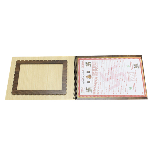 Wooden Janam  Patrika - Color: Brown