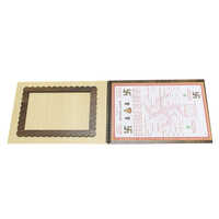 Wooden Marriage Patrika - Color: Brown