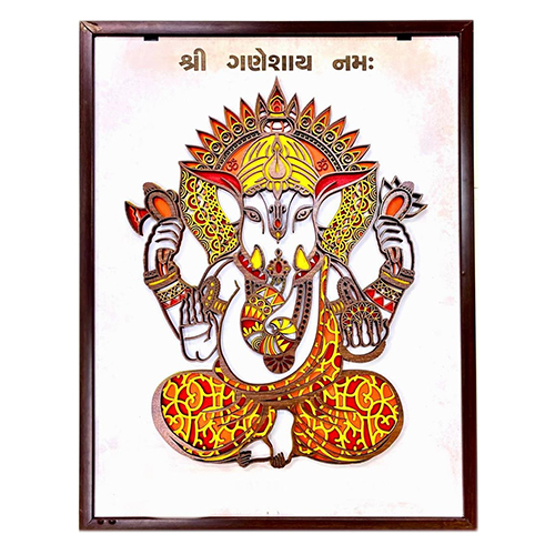 Ganesha Photo Frame - Color: Multicolour