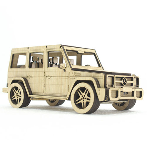 Wooden Car Toy - Color: Brown