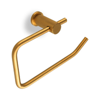 Nebularis Knurled Toilet Paper Holder | Luxurious Roll Holder - Color: Matte Gold