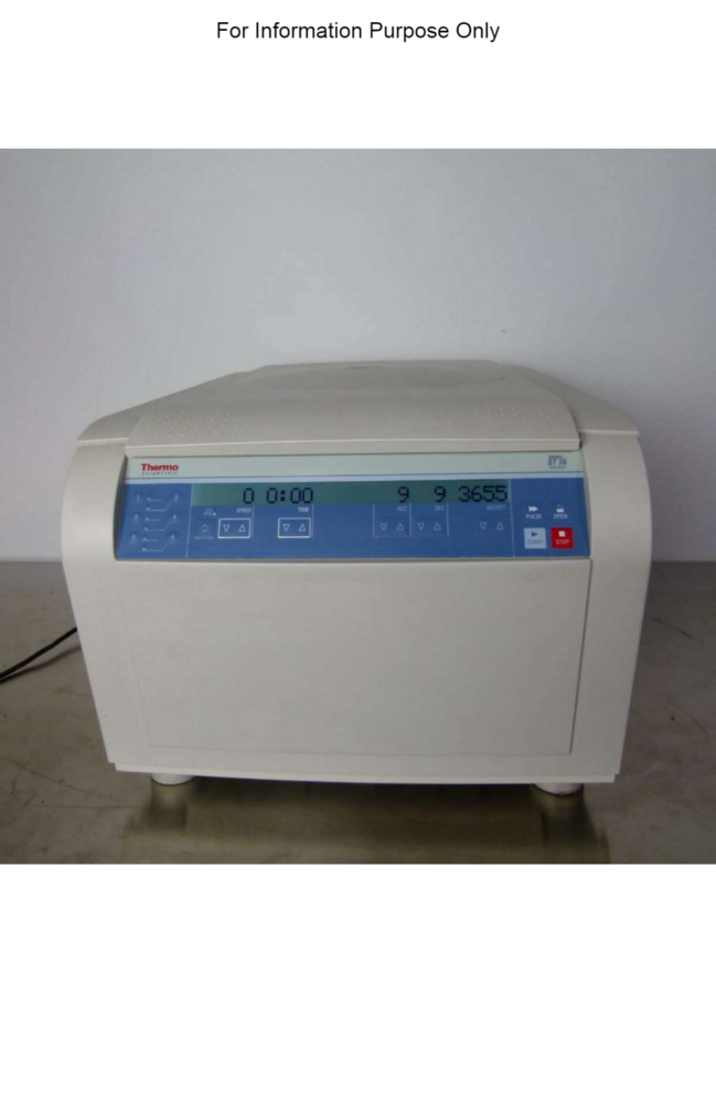 Thermo Scientific Sorvall St 16 Benchtop Lab Centrifuge