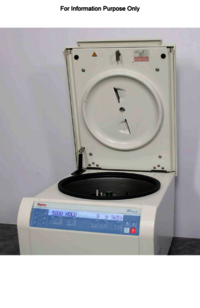 Thermo Scientific Sorvall St 16 Benchtop Lab Centrifuge