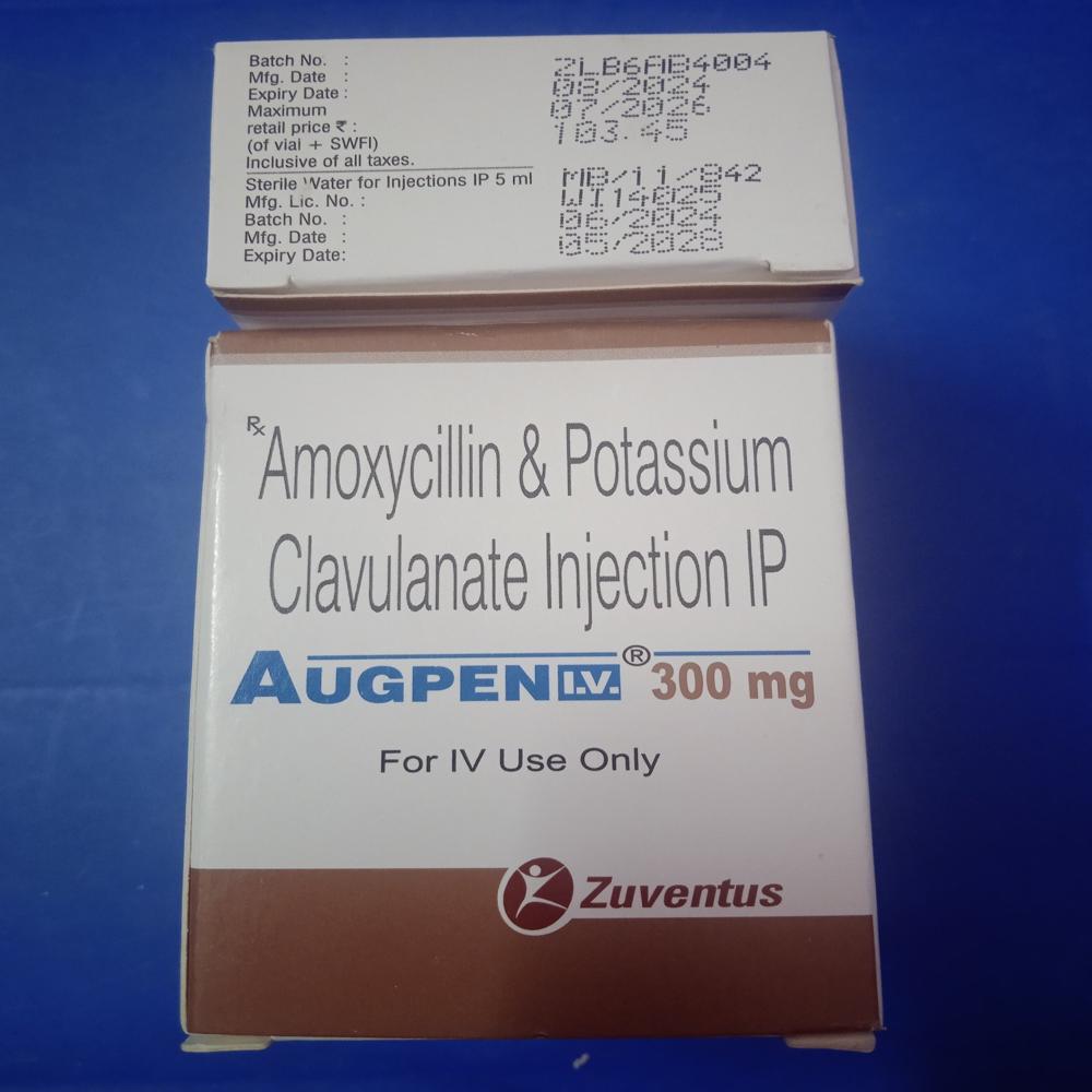 Augpen Amoxycillin &Clavulanic Acid Injection 300mg 