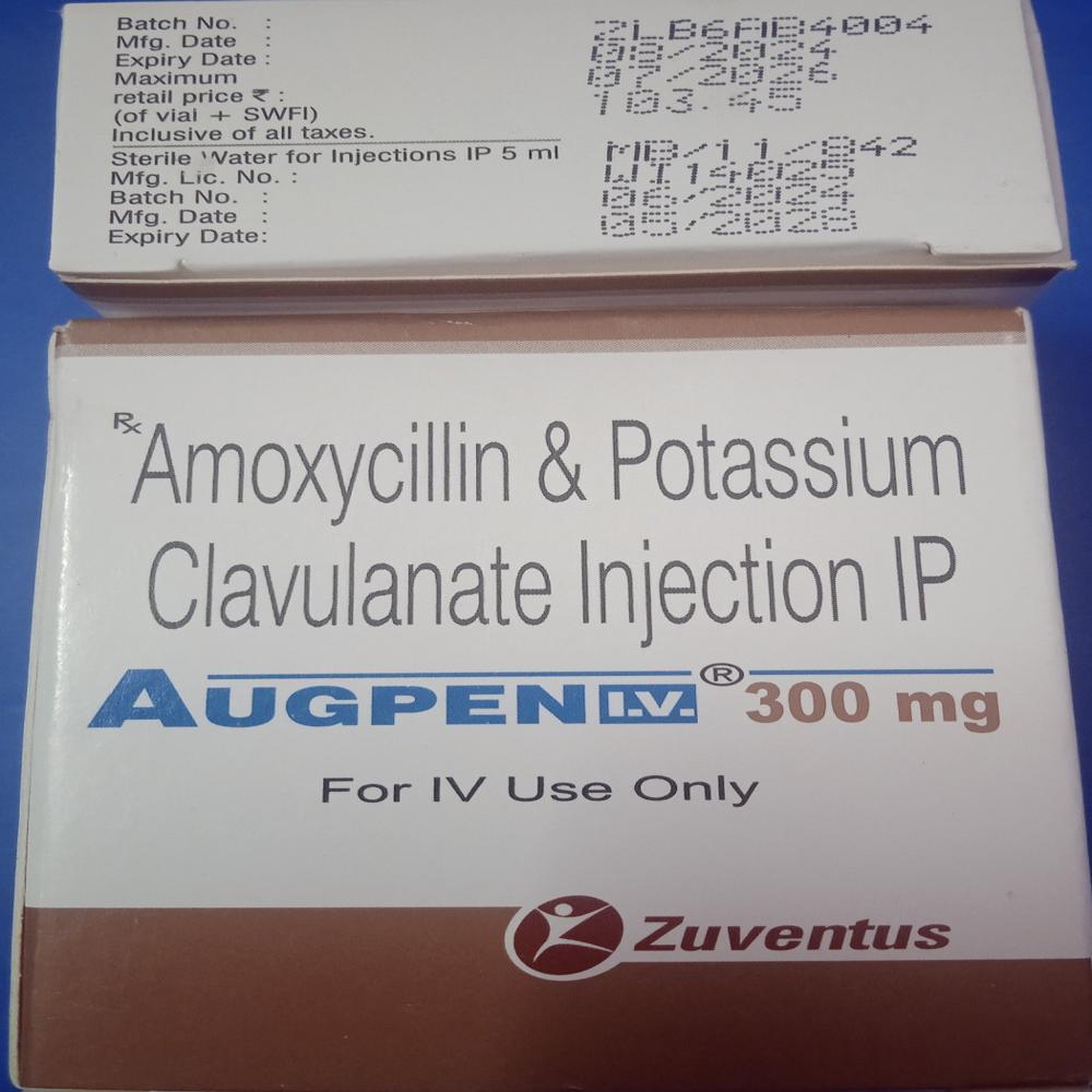 Augpen Amoxycillin &Clavulanic Acid Injection 300mg 