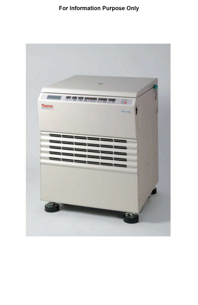 Thermo Fisher Sorvall Bios 16 Bioprocessing Centrifuge - Dimension (L*w*h): 101.5 Cm * 81.6 Cm * 90.0 Cm Centimeter (Cm)