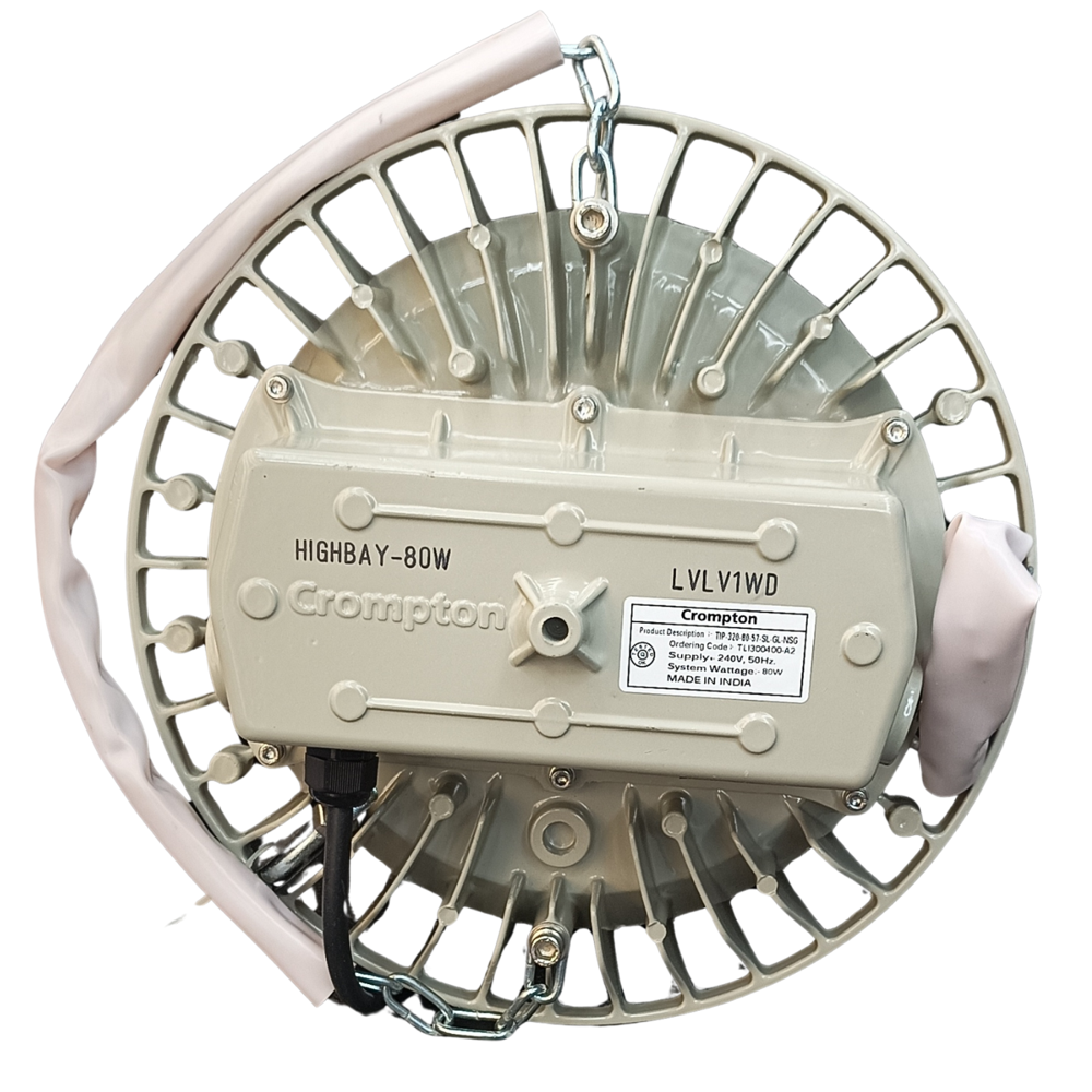 80W LED High Bay Light Cat Ref TIP-320-80-57-SL-GL-NSG Make-Crompton