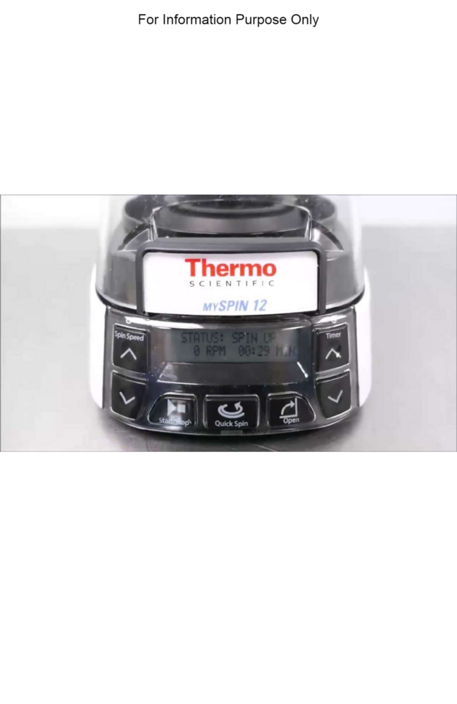 Thermo Fisher My Spin 12 Mini Centrifuge For Laboratory Use