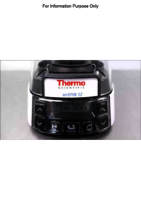 Thermo Fisher My Spin 12 Mini Centrifuge For Laboratory Use