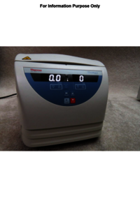 Thermo Fisher Fresco 21 Microcentrifuge