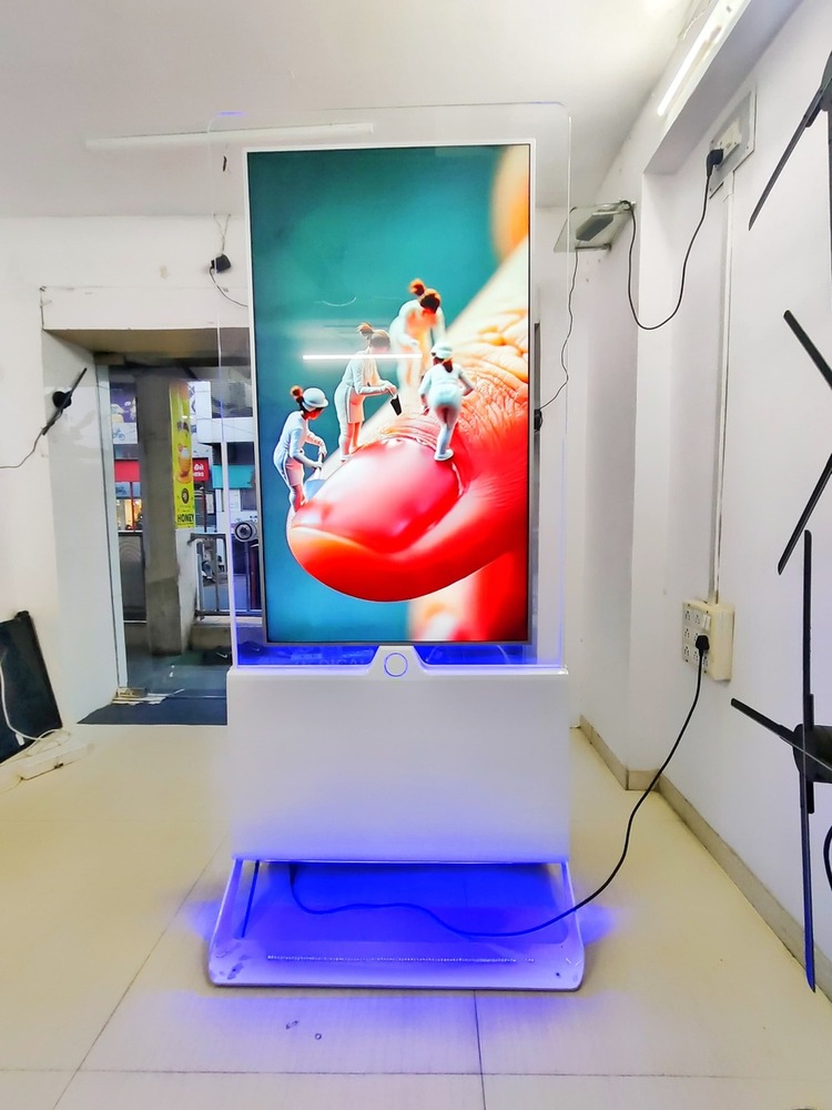 55 inch OLED Double Sided Display Glass Standee