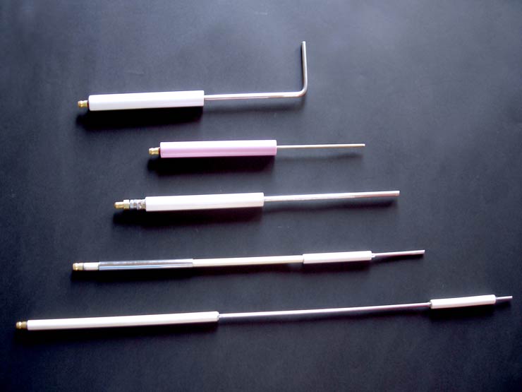 Burner Electrodes - Ceramic & Metal, 50-100mm Length, 5-10mm Diameter, M8-m12 Thread Size, 12v Voltage, 1000â°c Temperature | Ideal For Industrial Burners, Kilns & Gas Appliances