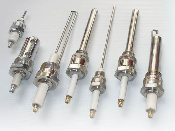 Burner Electrodes - Ceramic & Metal, 50-100mm Length, 5-10mm Diameter, M8-m12 Thread Size, 12v Voltage, 1000â°c Temperature | Ideal For Industrial Burners, Kilns & Gas Appliances