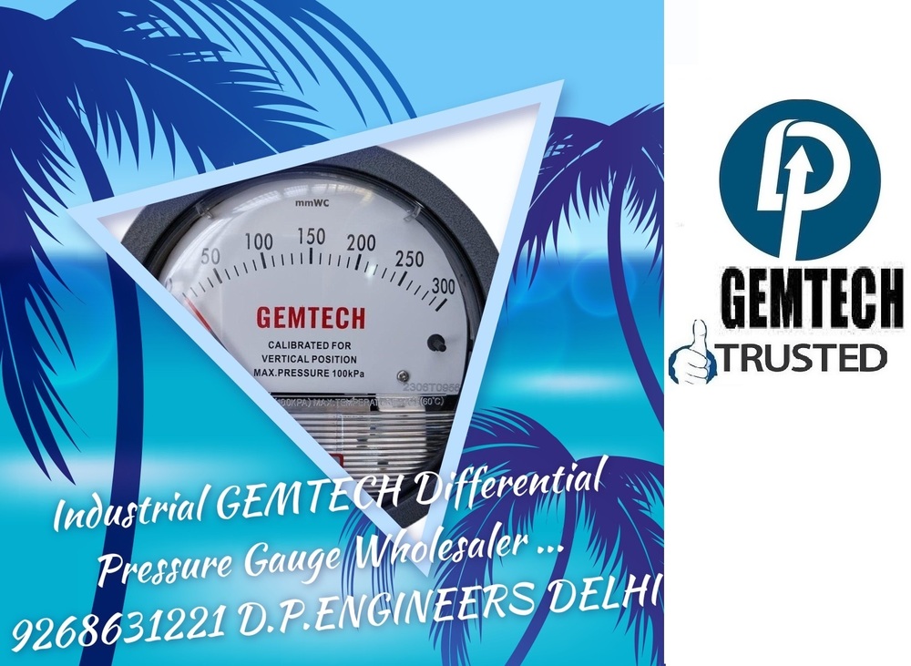 Gemtech Differential Pressure Gauges Distributors India By Kandhamal Odisha - Accuracy: +-2% Of Full Span At 70 (21 (+-3% On -0