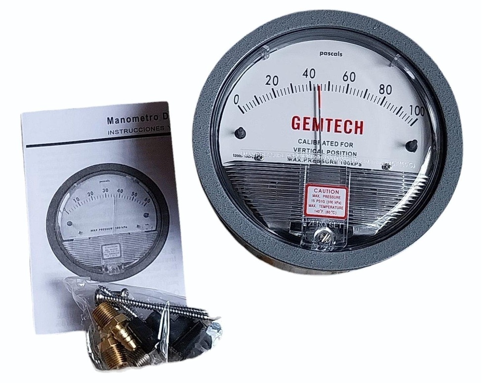 Gemtech Differential Pressure Gauges Distributors India By Kandhamal Odisha - Accuracy: +-2% Of Full Span At 70 (21 (+-3% On -0