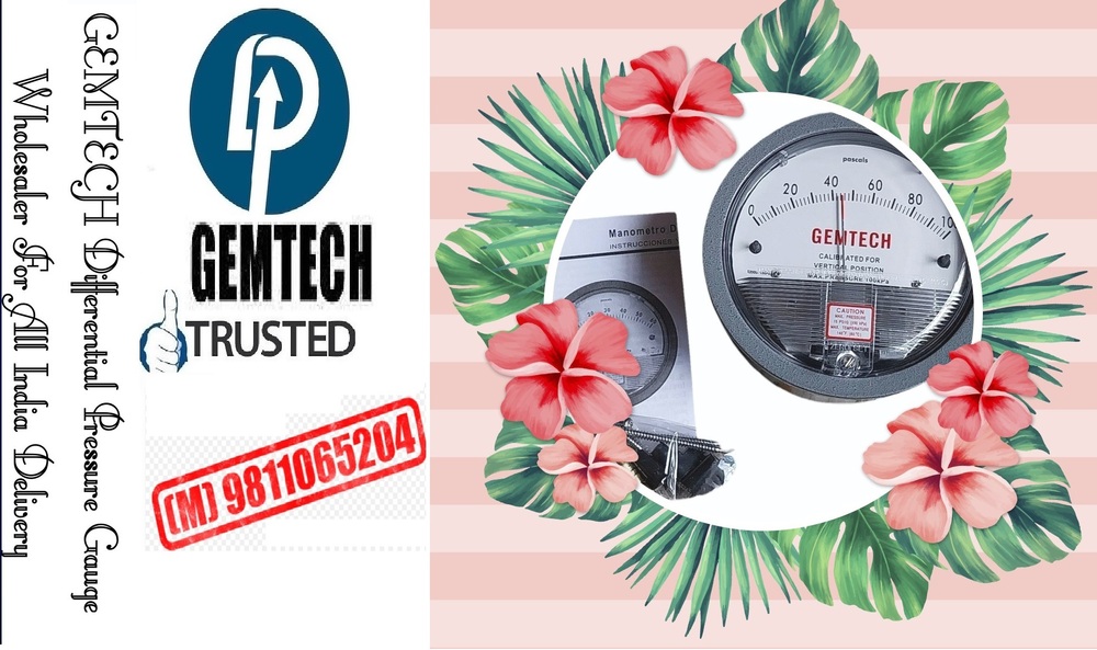 Gemtech Differential Pressure Gauges Distributors India By Kandhamal Odisha - Accuracy: +-2% Of Full Span At 70 (21 (+-3% On -0