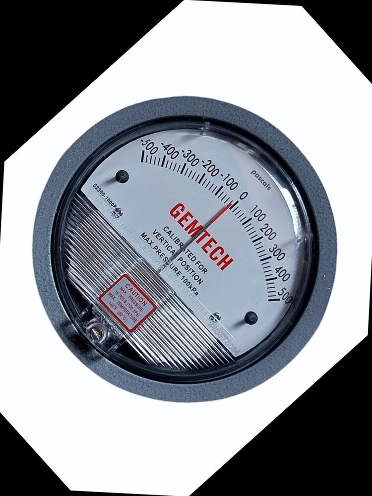 Gemtech Differential Pressure Gauge In Hamirpur Himachal Pradesh - Accuracy: 2% (-Ha Model 1) Of Fs (3% (-Ha 1.5%) On -0