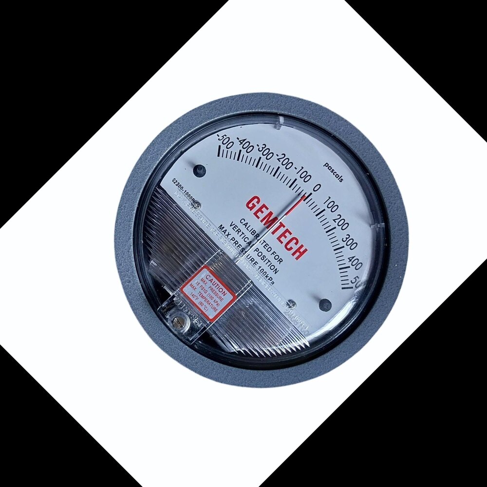 Gemtech_differential Pressure Gauge In Bhachau Gujarat - Accuracy: 2% (-Ha Model 1) Of Fs (3% (-Ha 1.5%) On -0