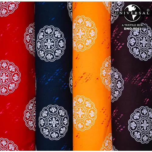 Rajwadi Cotton Nighty Fabric - Attributes: Washable