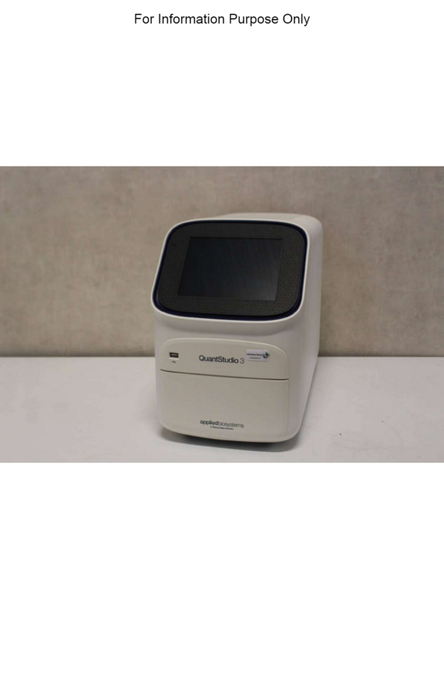 Thermo Fisher Quant Studio 3 Real Time Pcr System