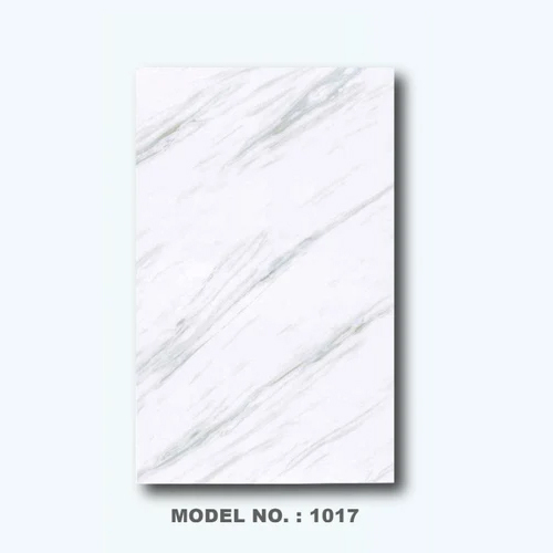 1017 Pvc Uv Coated Marble Sheet - Color: White