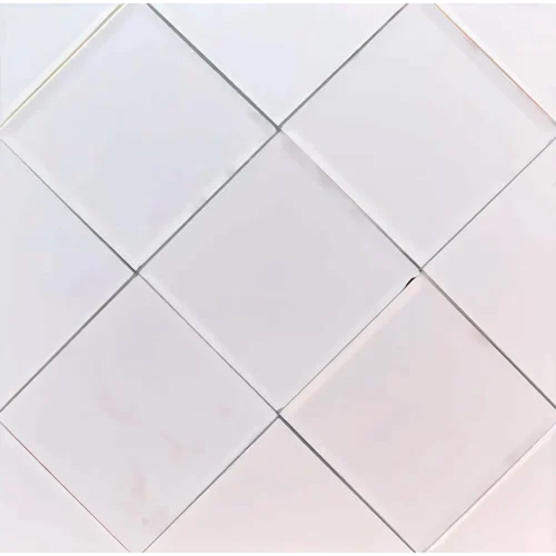 Diamond Pattern Glass Mosiac Tile - Size: 1x1 Feet