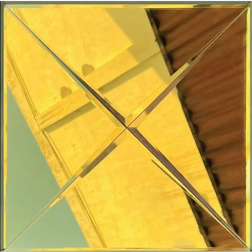 Cross Pattern Glass Mosiac Tile - Color: Multi Color