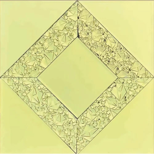 Radiant Diamond Pattern Glass Mosaic Tile