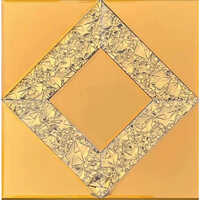 Radiant Diamond Pattern Glass Mosaic Tile