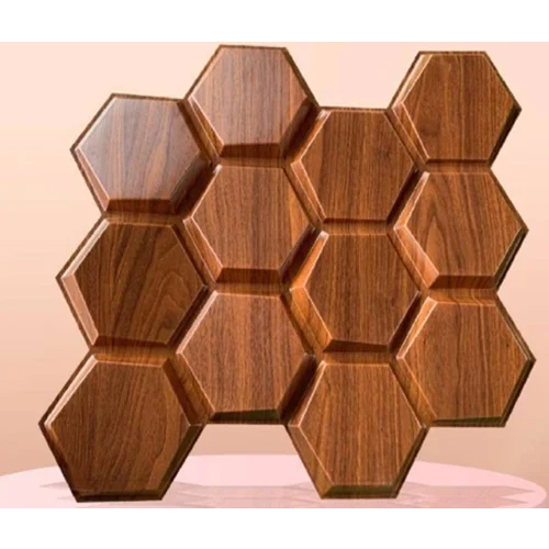 3D Pvc Panel - Color: Brown