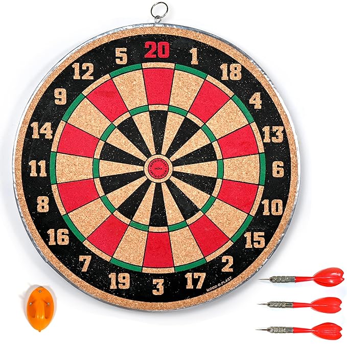 16-Inch Dart Board Set - Age Group: 10+