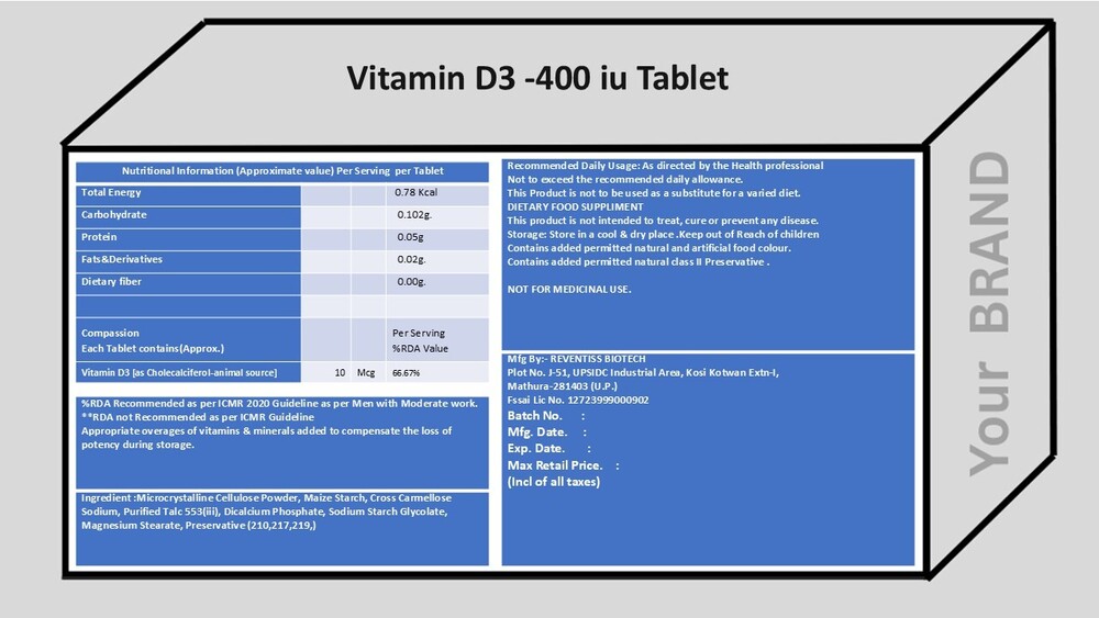 Vitamin D3 - Dosage Form: Tablet