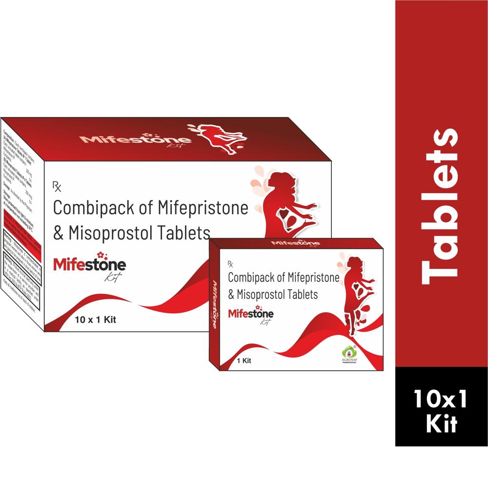 MIFESTONE KIT - COMBIPACK OF MIFEPRISTONE & MISOPROSTOL TABLET