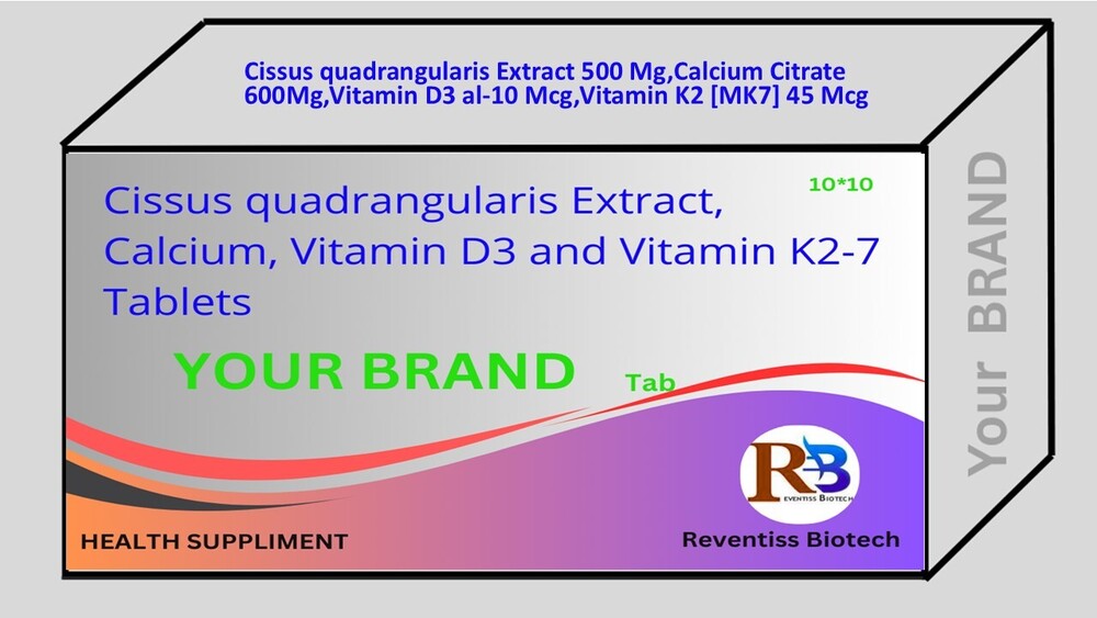 Cissus Quadrangularis ExtractCalcium CitrateVitamin D3Vitamin K2 [Mk7] - Dosage Form: Tablet