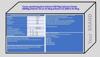 Cissus quadrangularis Extract,Calcium Citrate,Vitamin D3,Vitamin K2 [MK7]