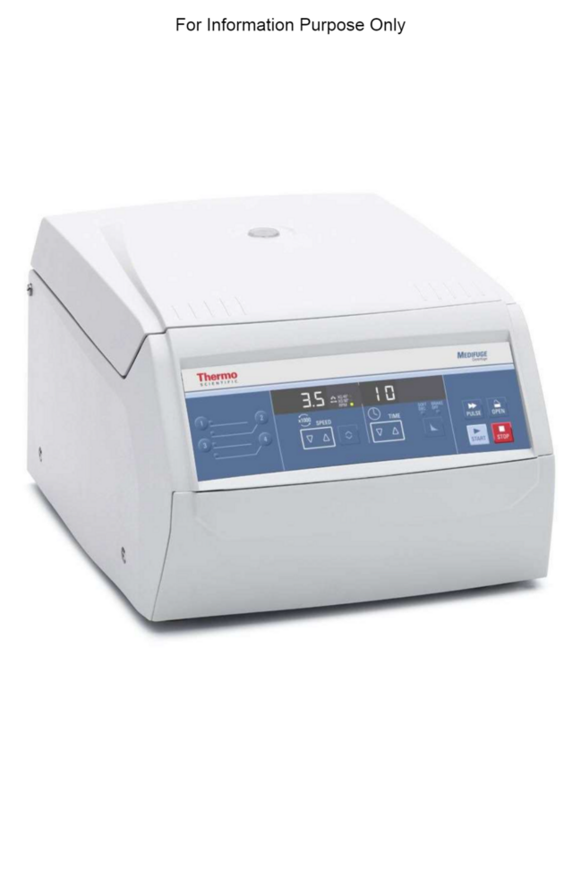 Thermo Fisher Megafuge 8/8r Benchtop Centrifuge Series - Material: Metal Housing With Corrosion-resistant