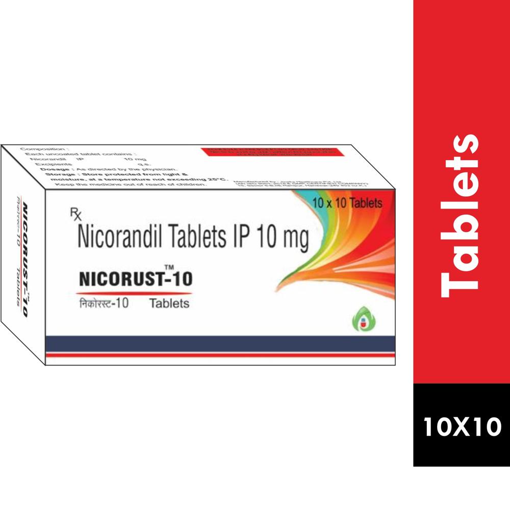 NICORUST 10MG TABLET - NICORANDIL 10MG TABLET