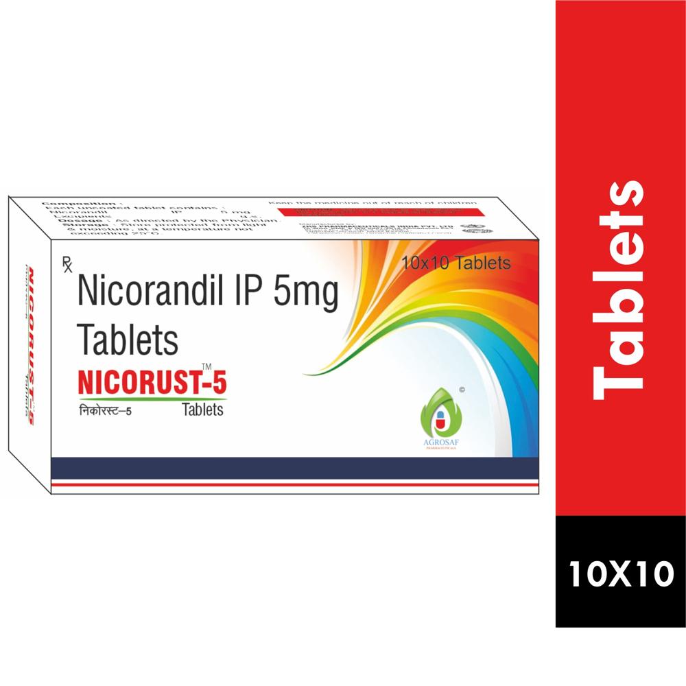 NICORUST 5MG TABLET  - NICORANDIL 5MG TABLET
