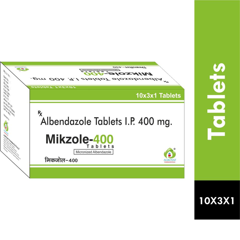 MIKZOLE 400 TABLET - ALBENDAZOLE 400MG