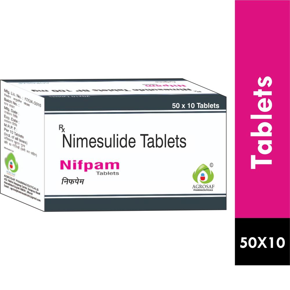NIFPAM TABLET 50X10 - NIMESULIDE 100MG TABLET